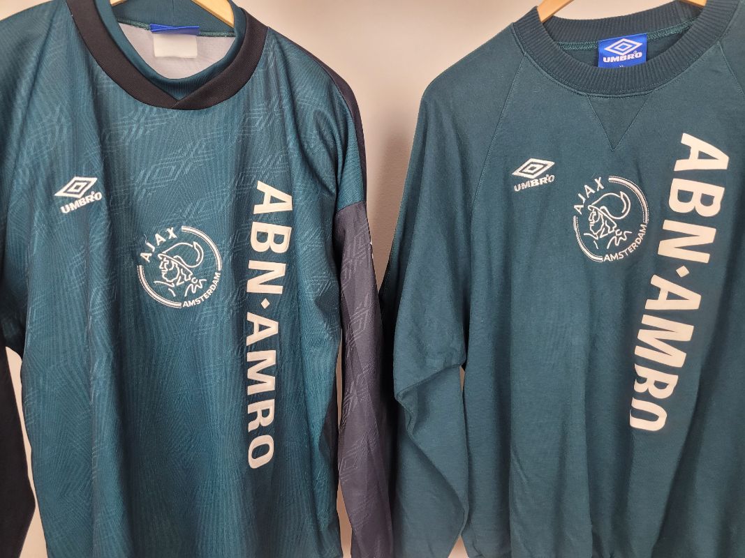 AFC Ajax Training Issued Sweater and Shirt 1995-1996