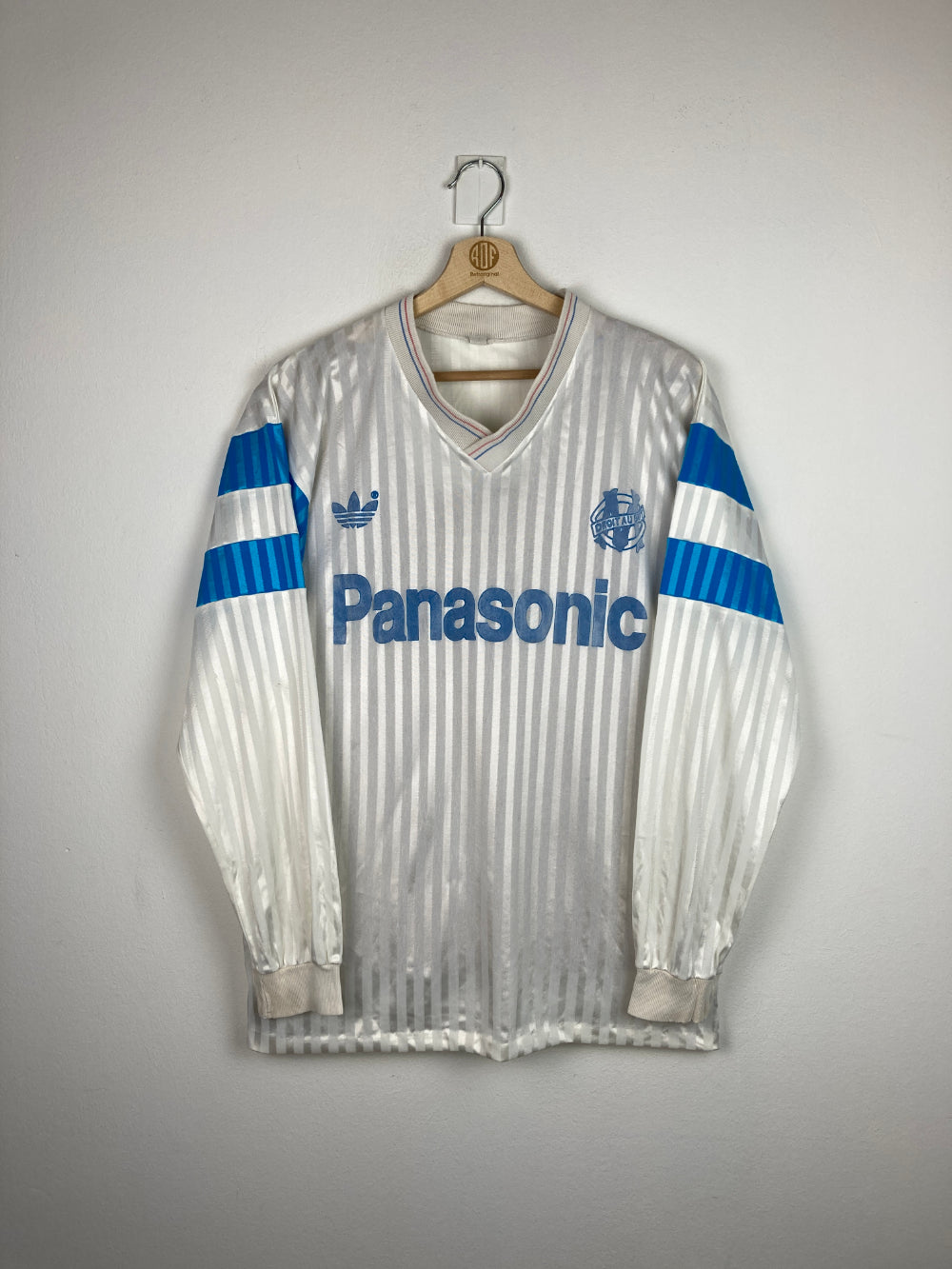 Maillot Olympique De Marseille Vintage 1989-1990 - Adidas - Taille S - Occasion