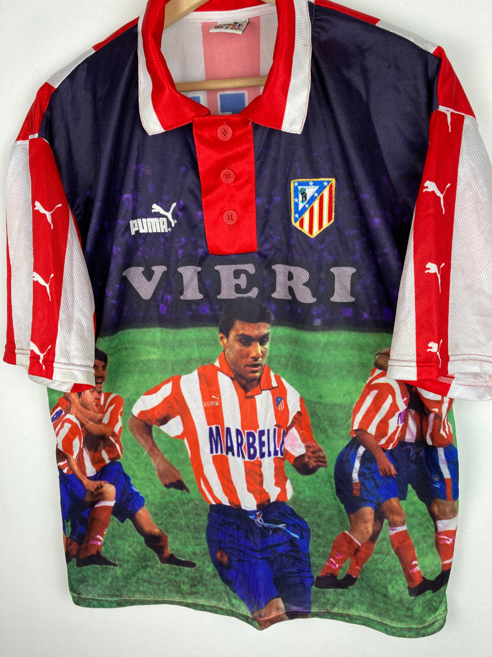 Original Atlético Madrid Special Jersey 1997-1998 #9 Vieri - L