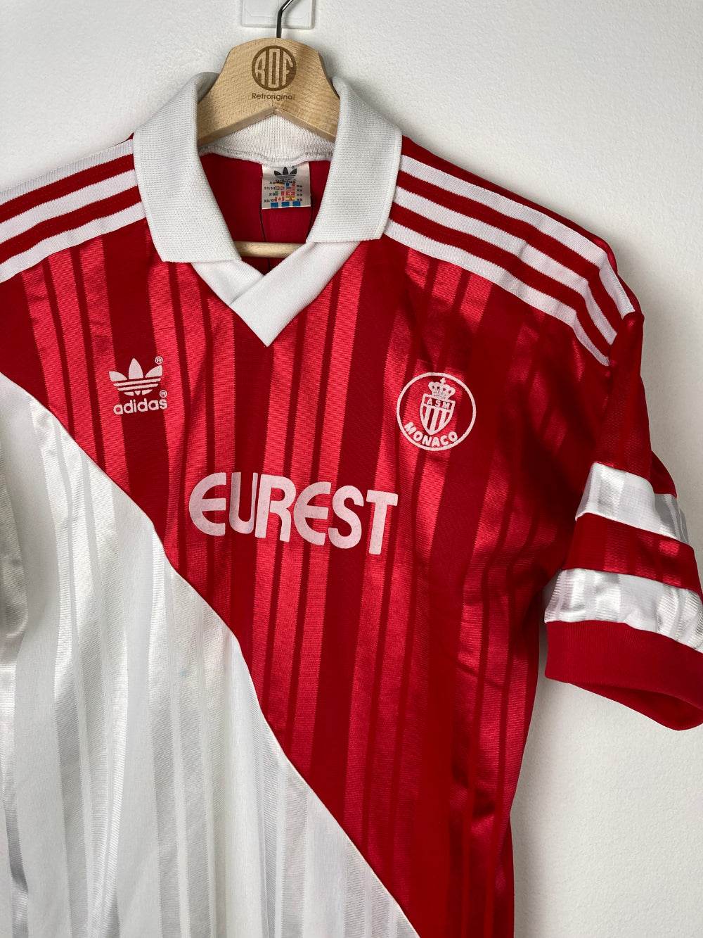 Original AS Monaco Home Jersey 1992-1993 - XS – RetrOriginalFootball