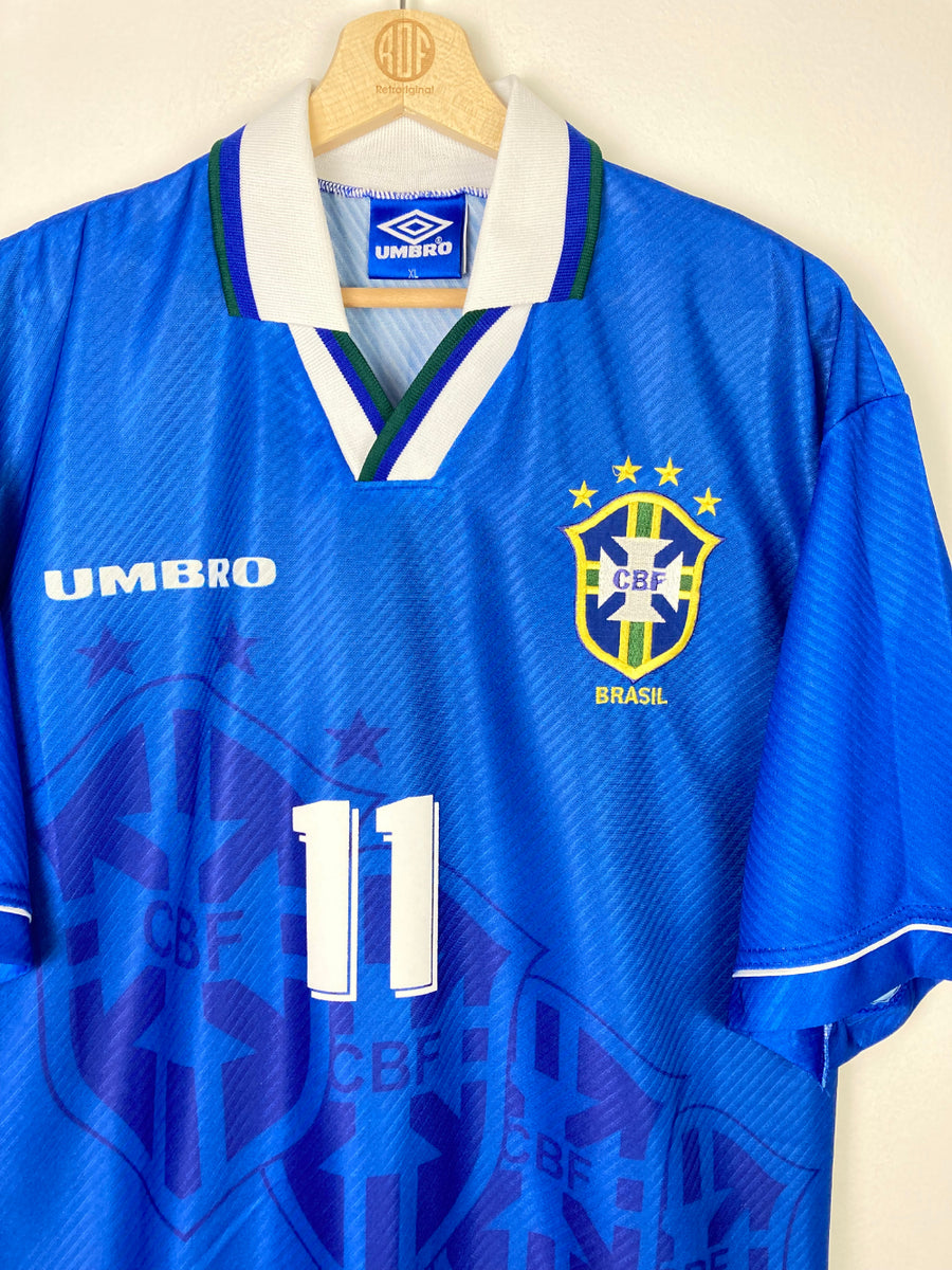 Original Brazil Away Jersey 1994-1996 #11 of Romário - XL –  RetrOriginalFootball