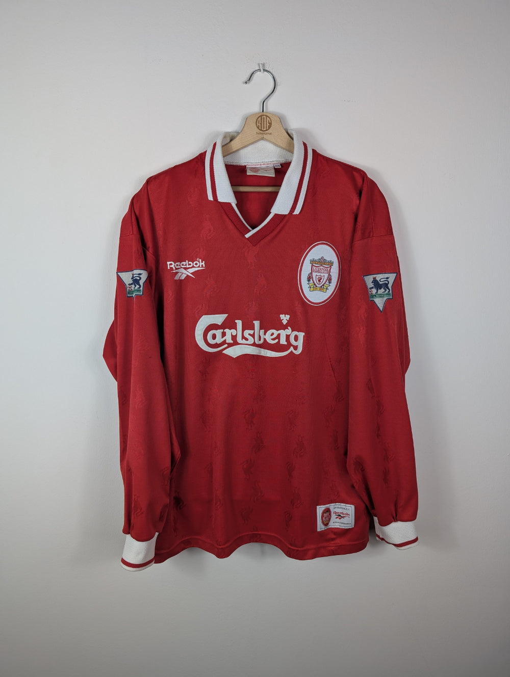 Original Liverpool FC *Rare* Home Jersey 1996-1997 #15 RareBerger