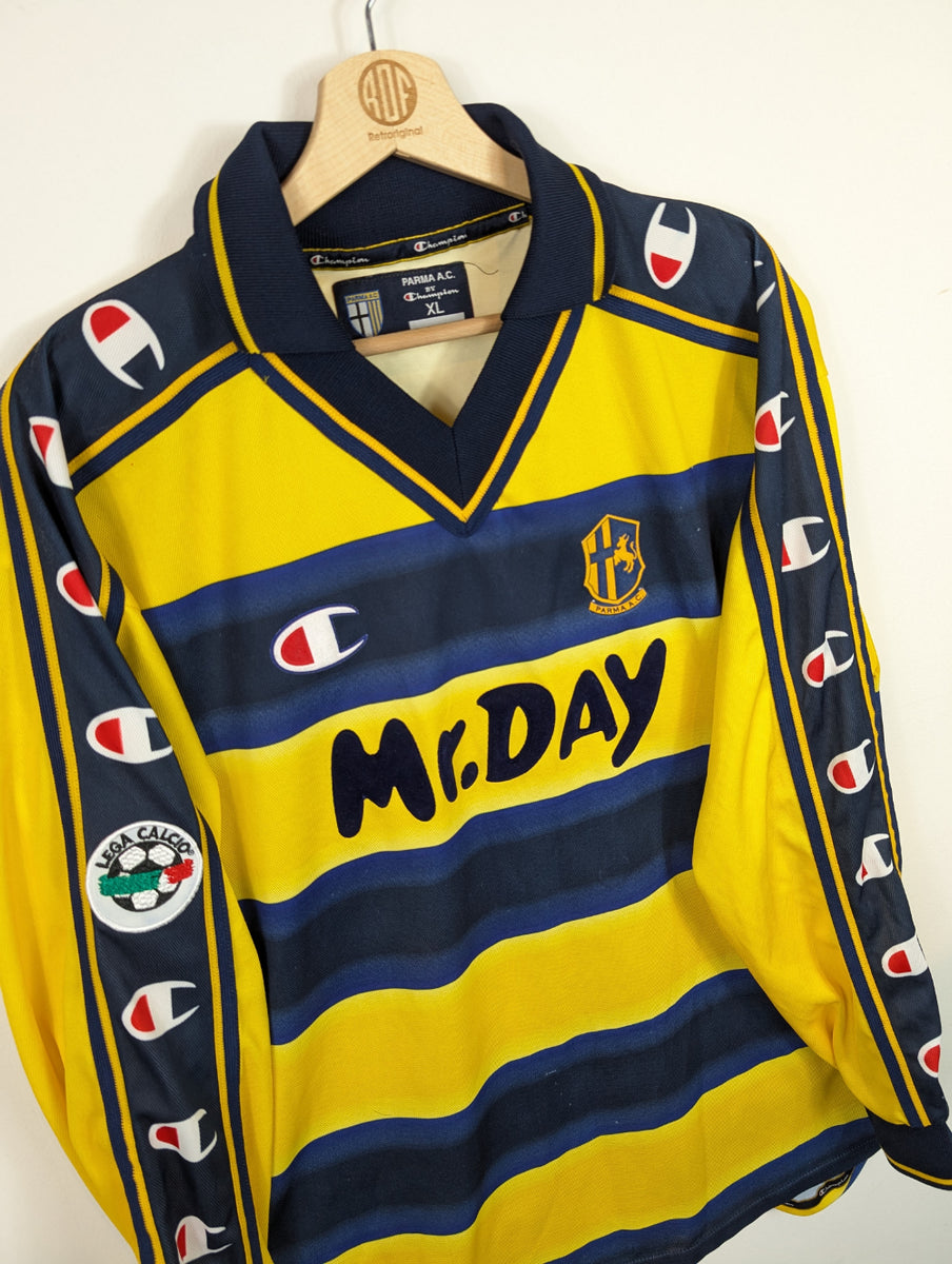 Original Parma Calcio 1913 Home Jersey 2000-2001 #9 Milosevic