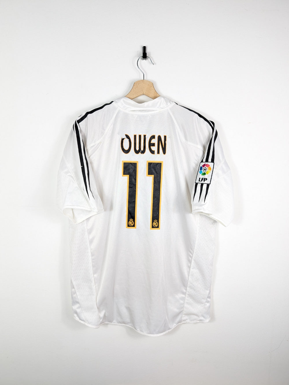 Original Real Madrid CF Home Jersey 2004-2005 #11 Owen - L