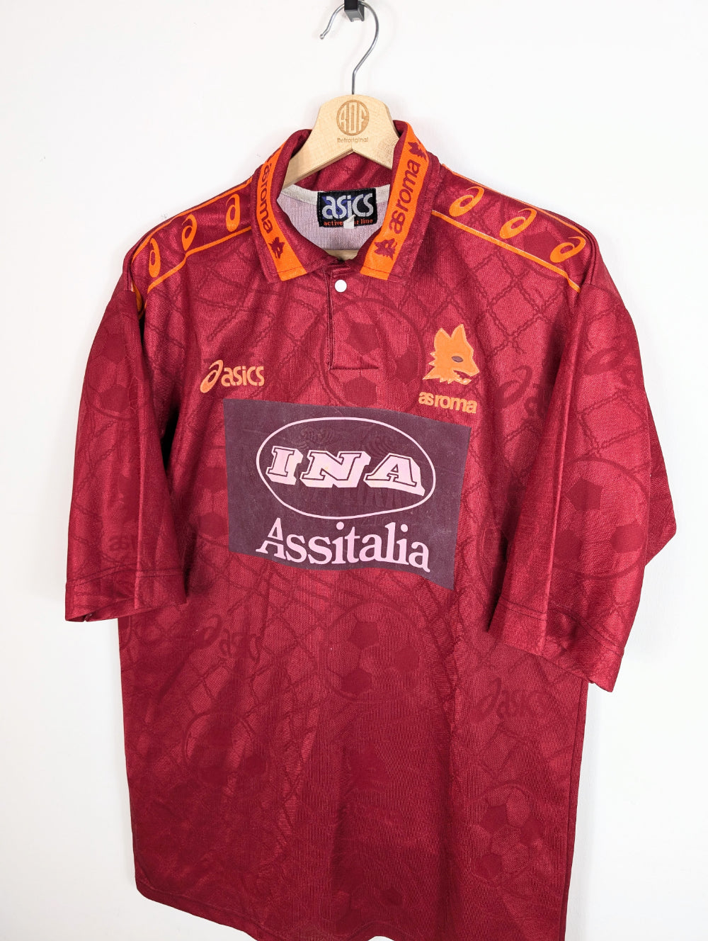 Original AS Roma *Matchworn* Home Jersey 1994-1995 #6 Matchworn