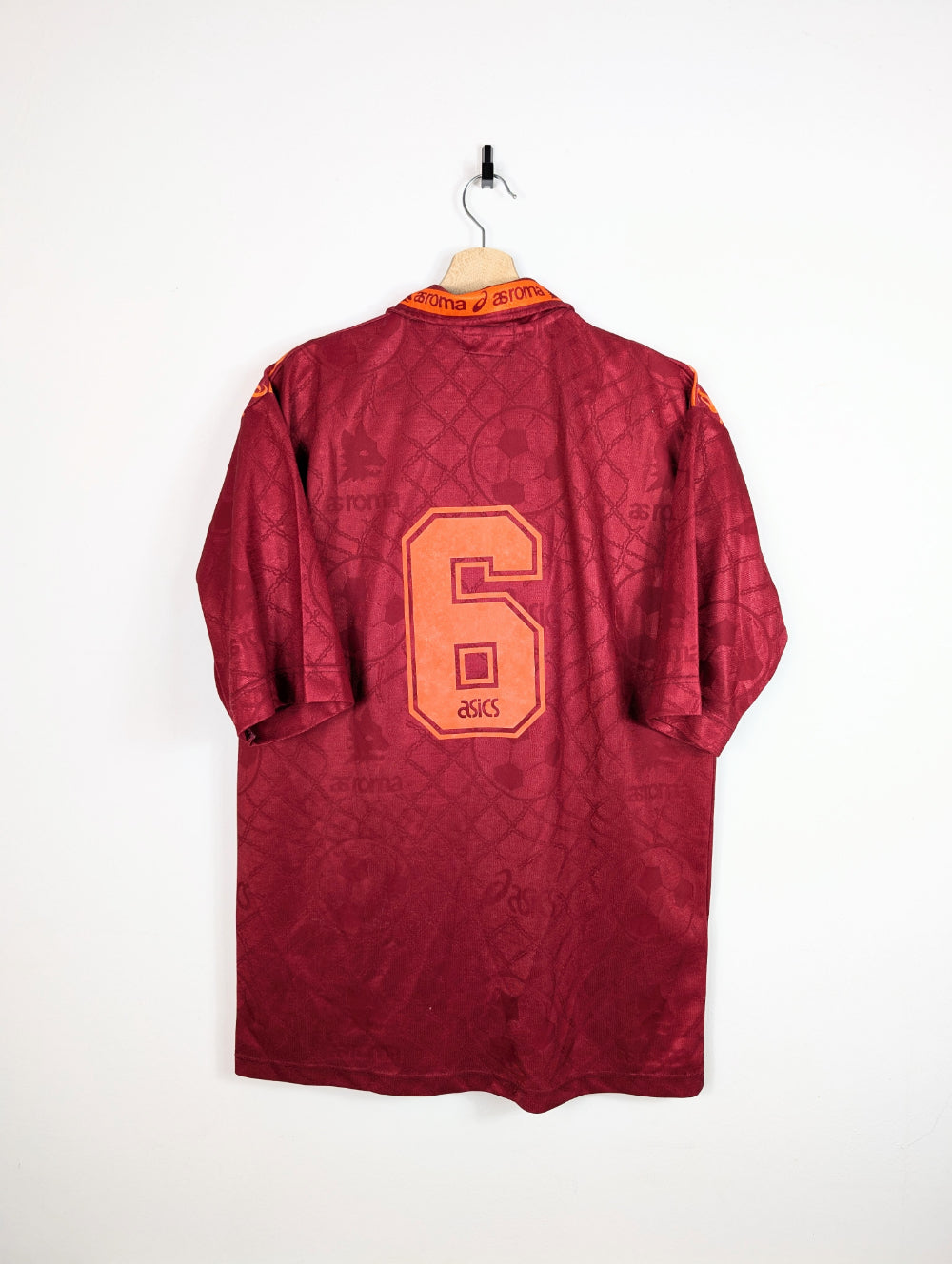 Original AS Roma *Matchworn* Home Jersey 1994-1995 #6 Matchworn