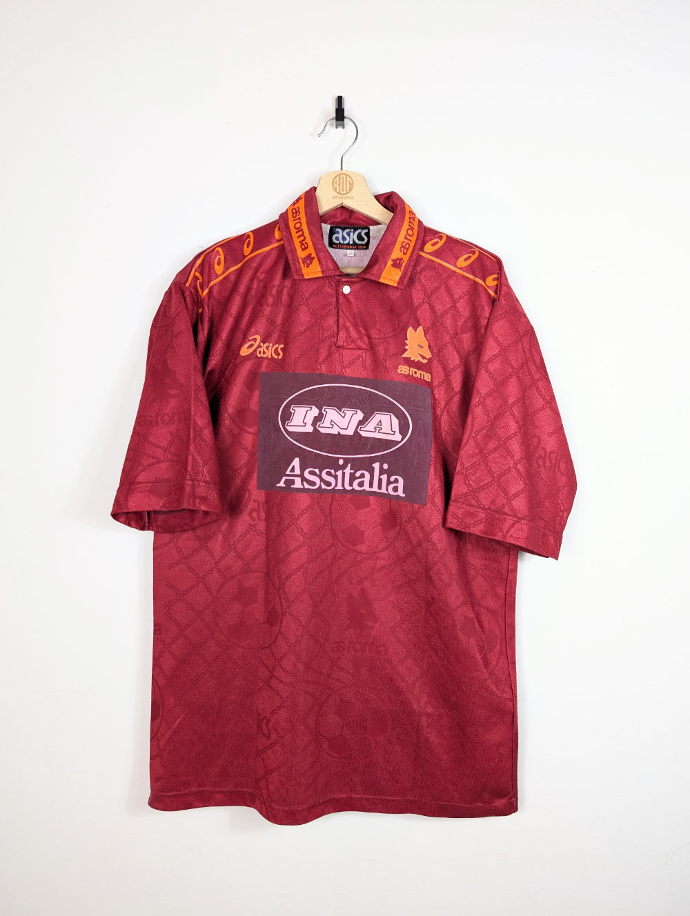 Original AS Roma *Matchworn* Home Jersey 1994-1995 #15 Matchworn