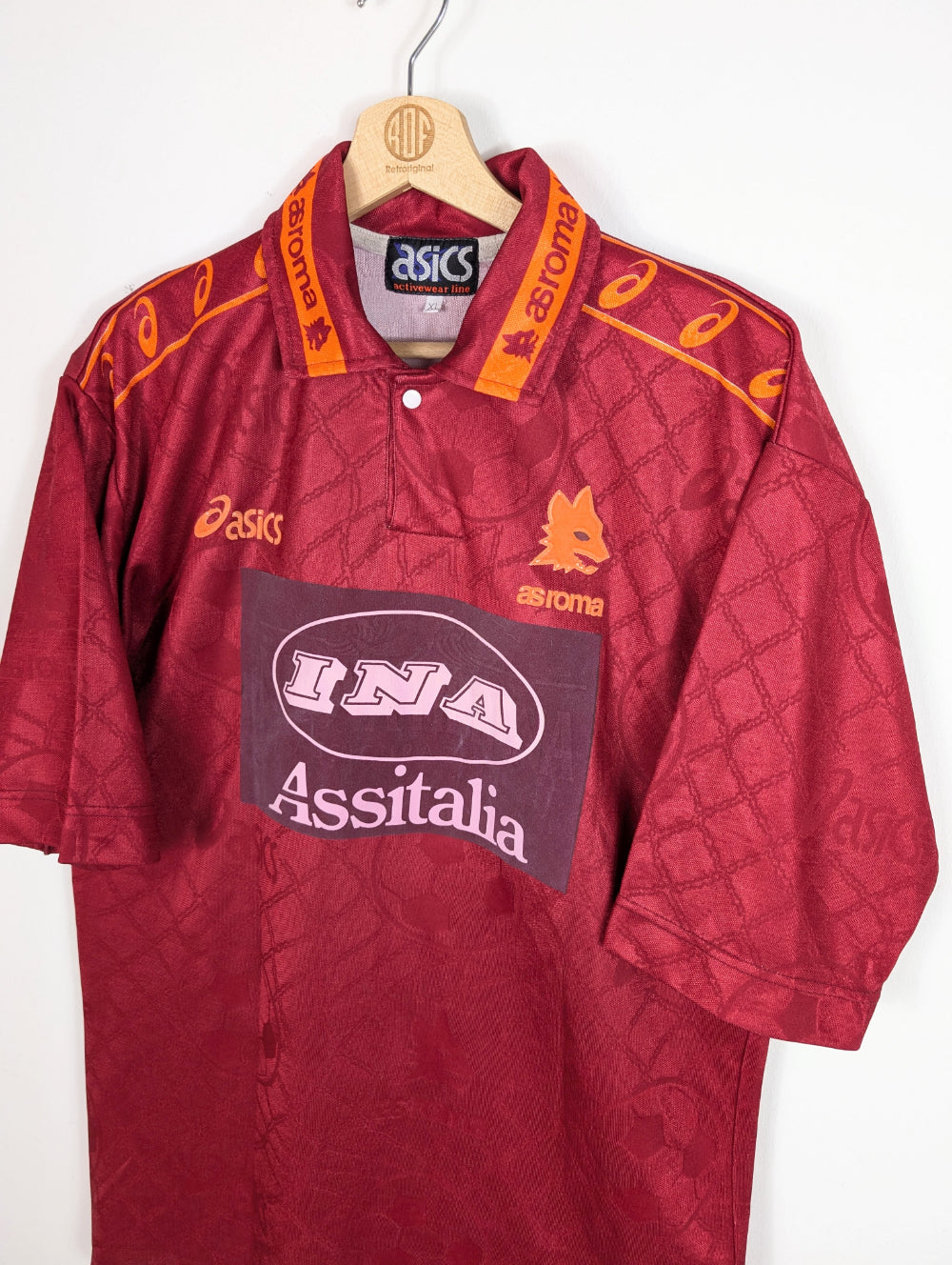 Original AS Roma *Matchworn* Home Jersey 1994-1995 #15 Matchworn
