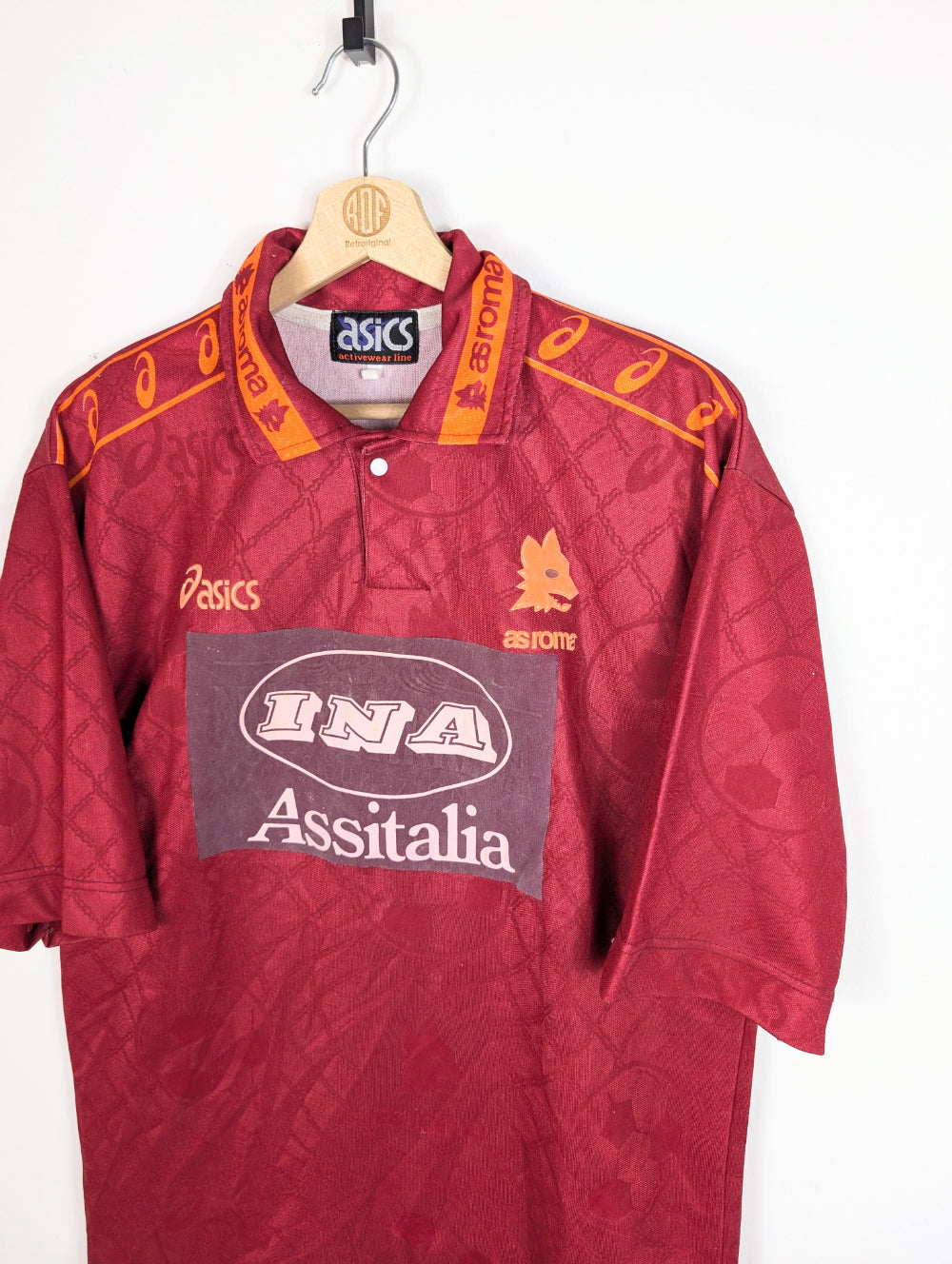 Original AS Roma *Matchworn* Home Jersey 1994-1995 #7 Matchworn