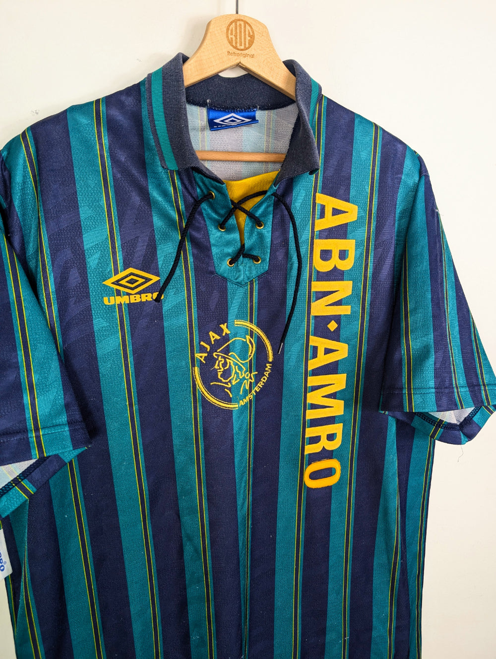 アヤックス　Ajax Umbro アウェイ　ユニフォーム93-94 1993⁄94 アヤックス 1993-94アウェイ ユニフォーム Umbro XL相当 90s