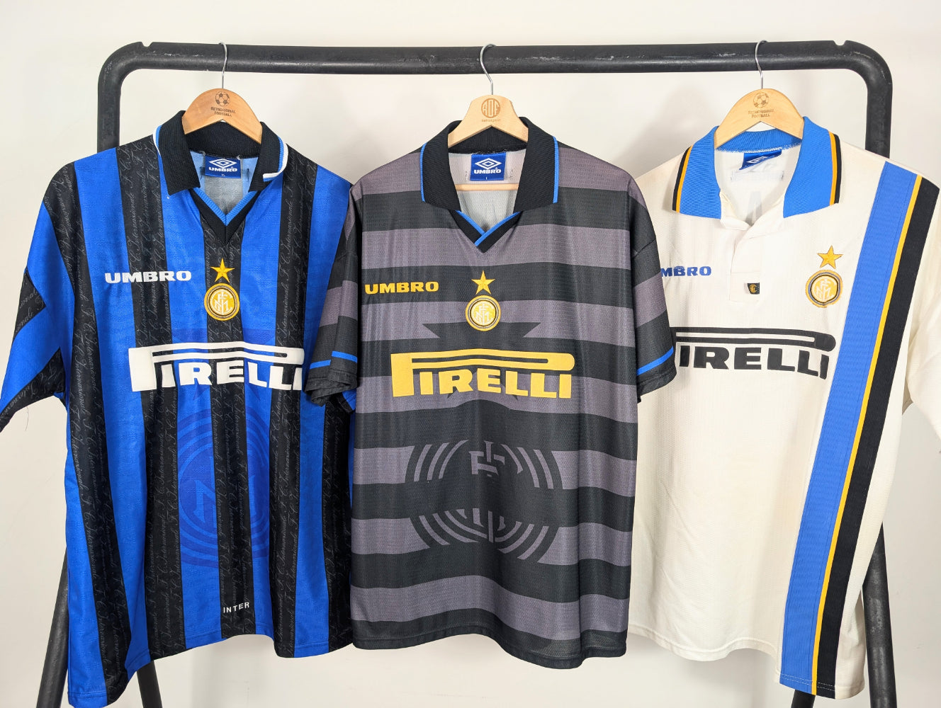 Inter Milan 1997-1998 Home, Away & Third Ronaldo #10 