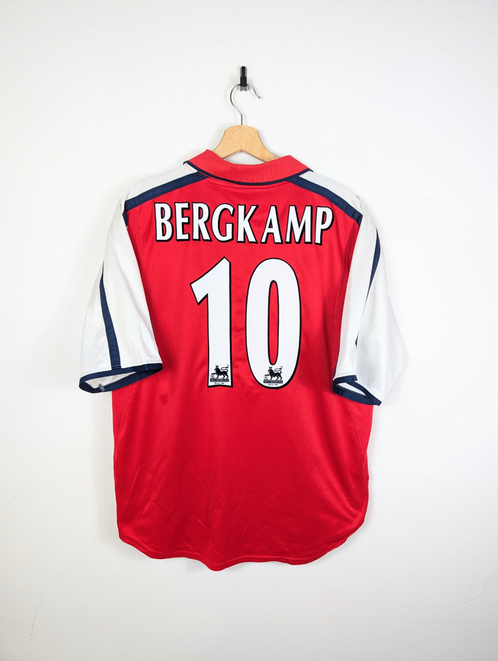 Original Arsenal FC Home Jersey 2000-2002 #10 Bergkamp - XL