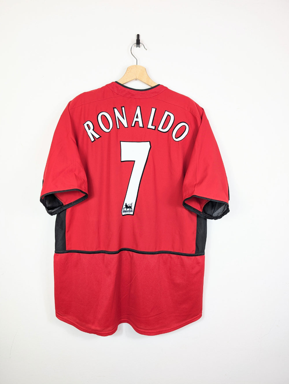 Original Manchester United FC Home Jersey 2002-2004 #7 Ronaldo