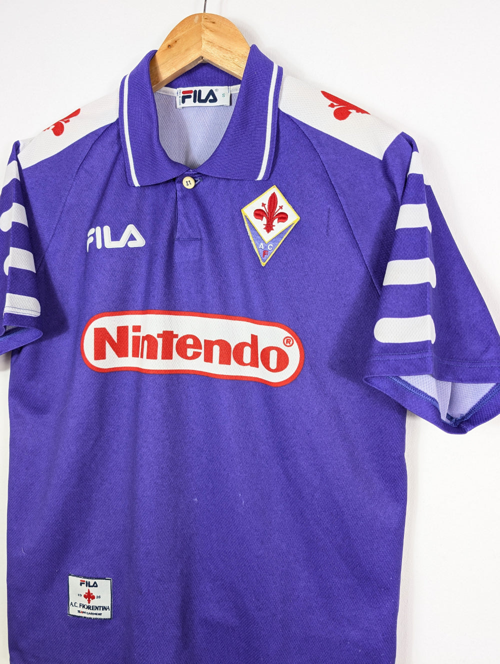 Original Fiorentina ACF Home Jersey 1998-1999 #11 Edmundo - S