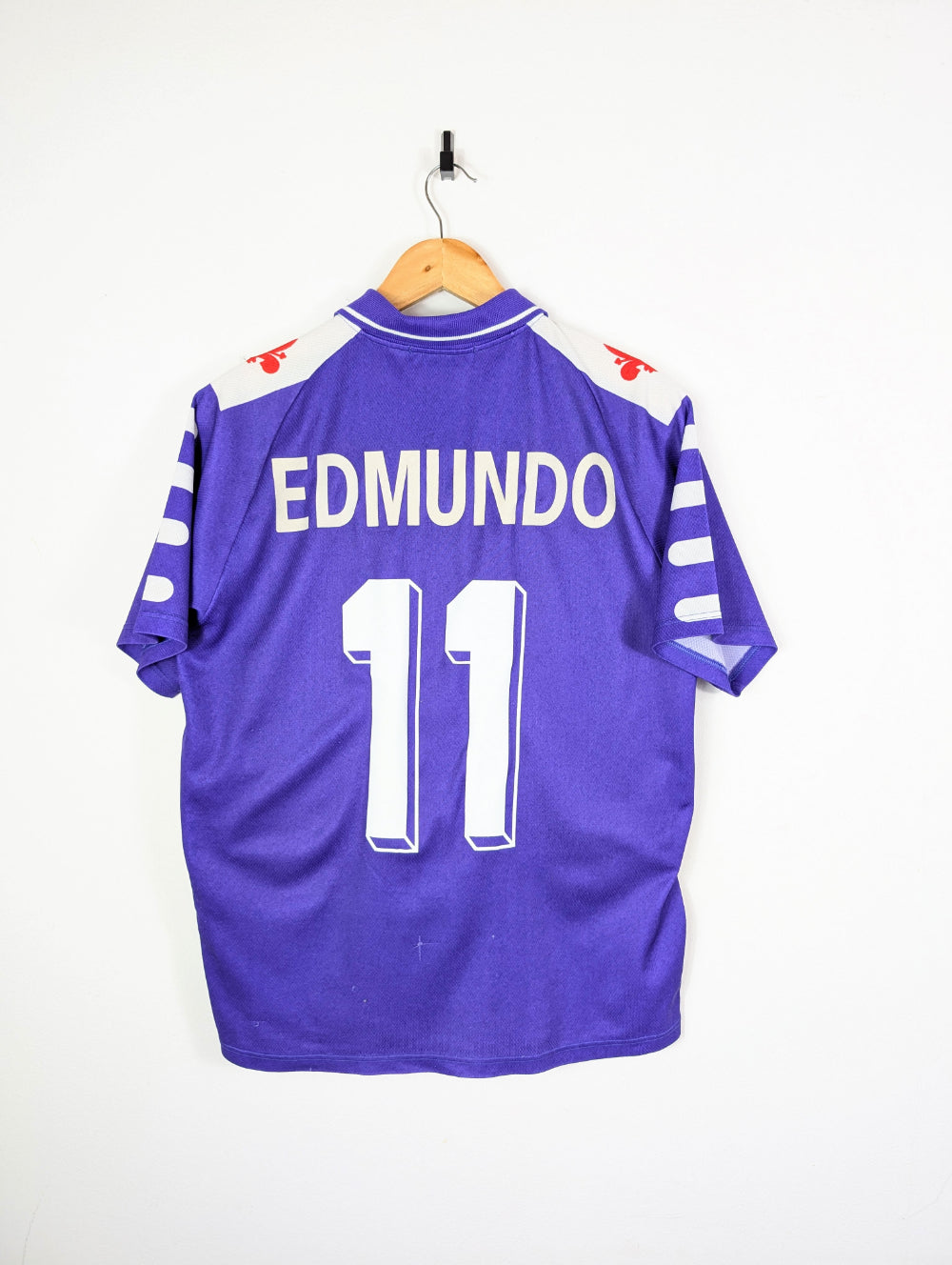 Original Fiorentina ACF Home Jersey 1998-1999 #11 Edmundo - S