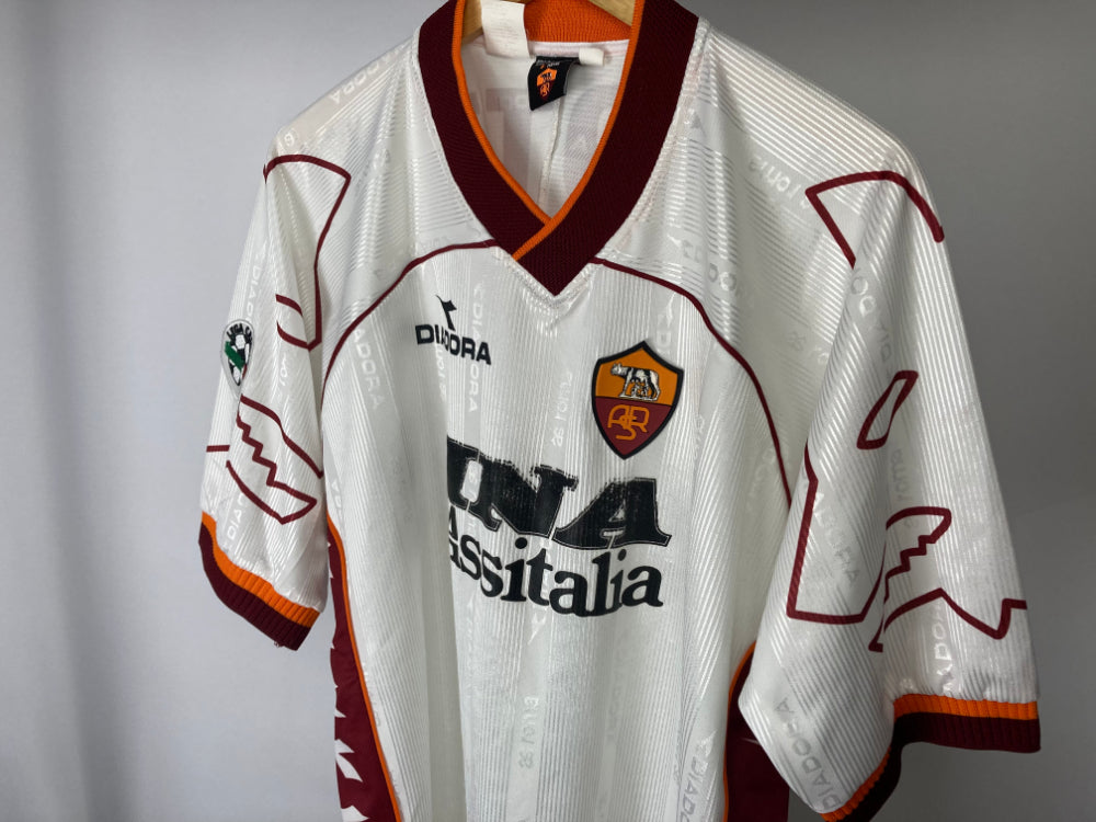 Maillot Vintage AS Roma 1999-2000 - Totti #10, Diadora, Taille XL - Occasion