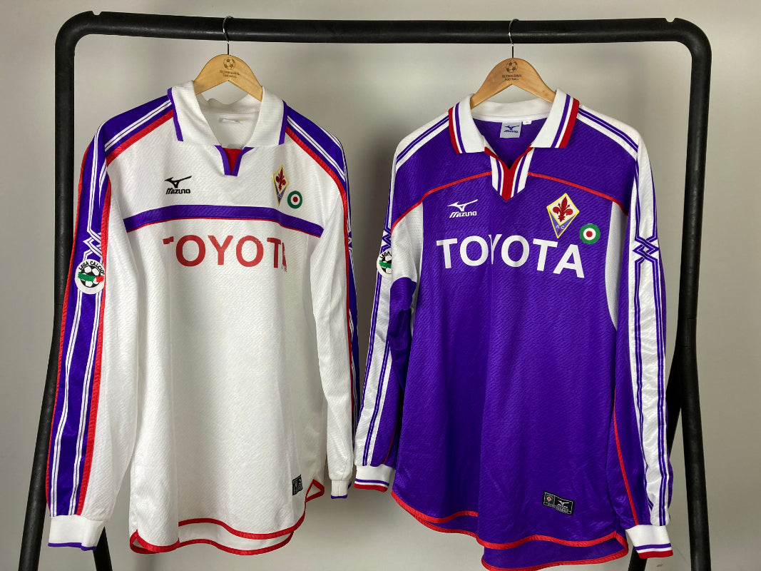 ACF Fiorentina 2001-2002 Home &amp; Away Matchworn by Adriano