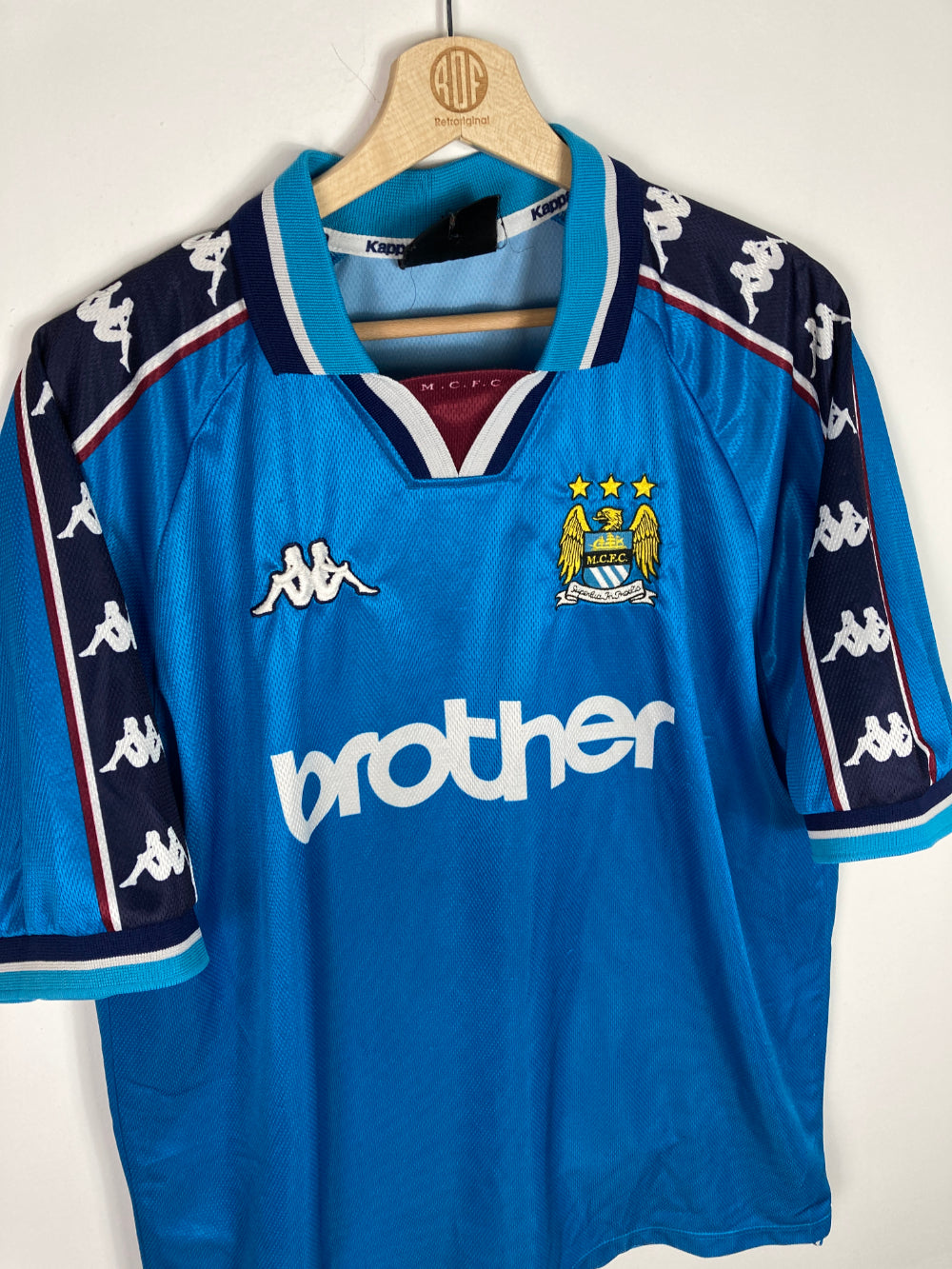 Original Manchester City FC Home Jersey 1997-1998 - XXL