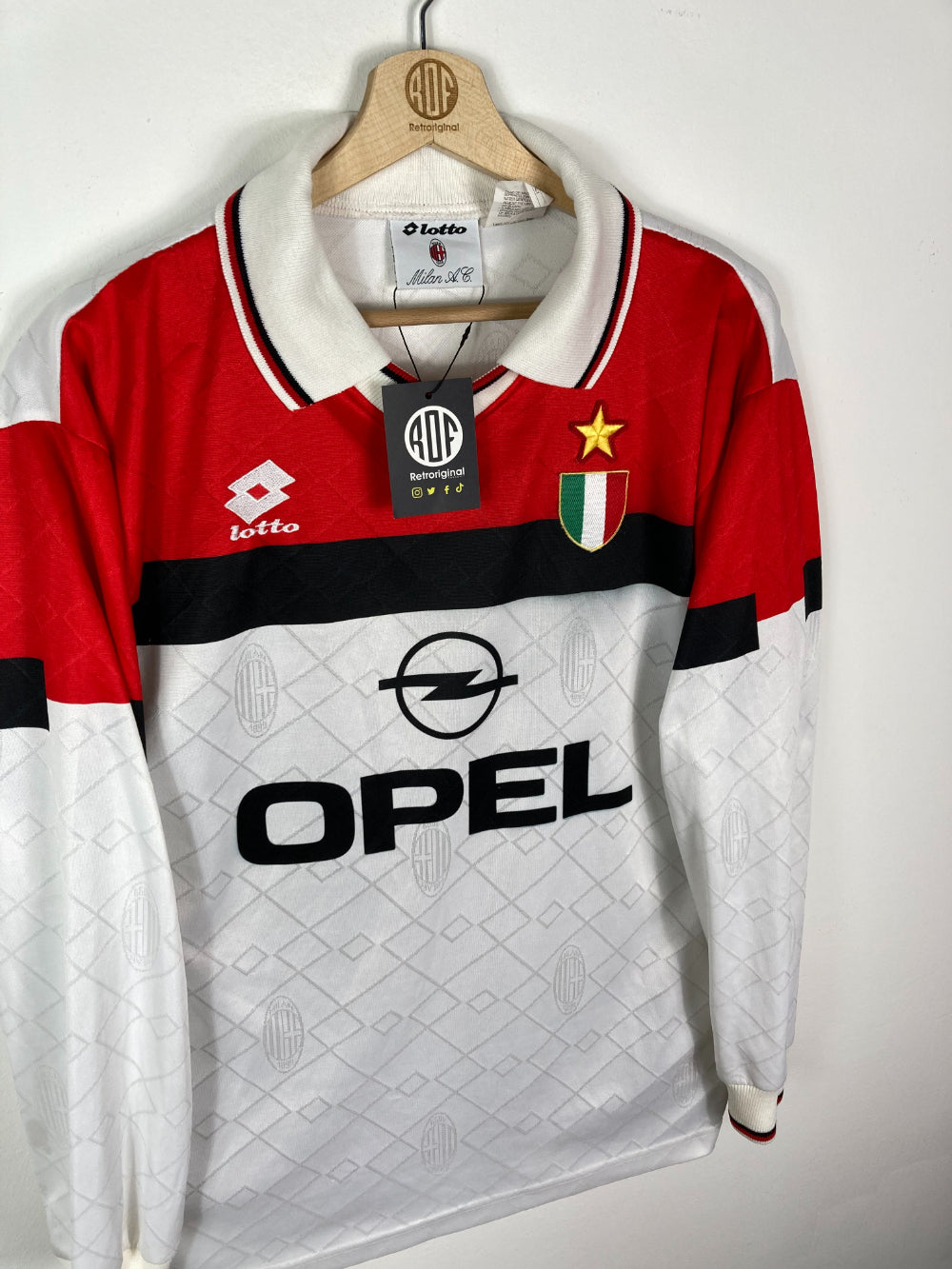 Original AC Milan *Match-issued* Away Jersey 1994-1995 #6 Match