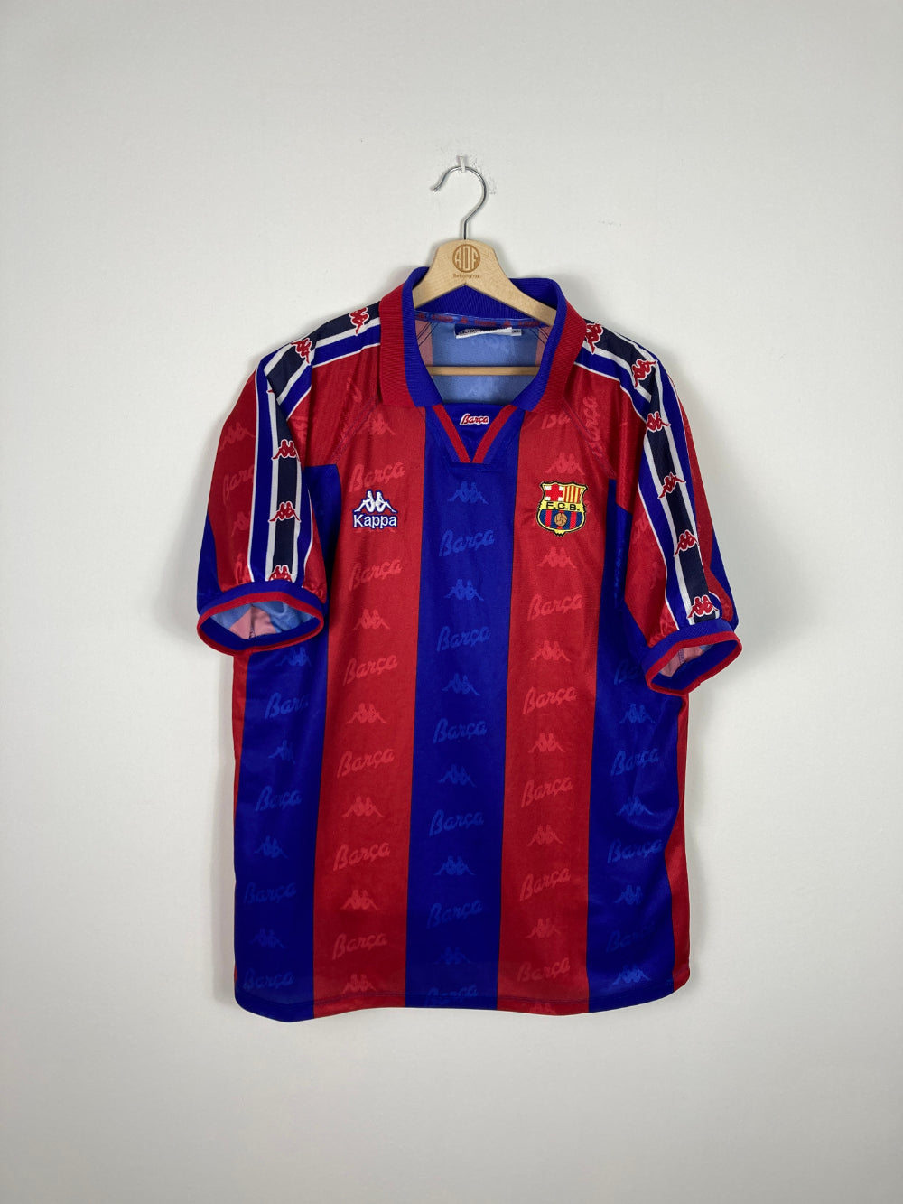 中*村様 Kappa FC Barcelona 長袖シャツ 96/97 ホーム 1996-97 Barcelona Away Shirt Cup Winners Cup #9 RONALDO Kappa