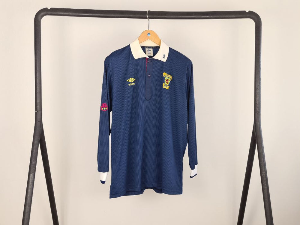 Scotland Match-Issued Home Jersey #11 1988-1990