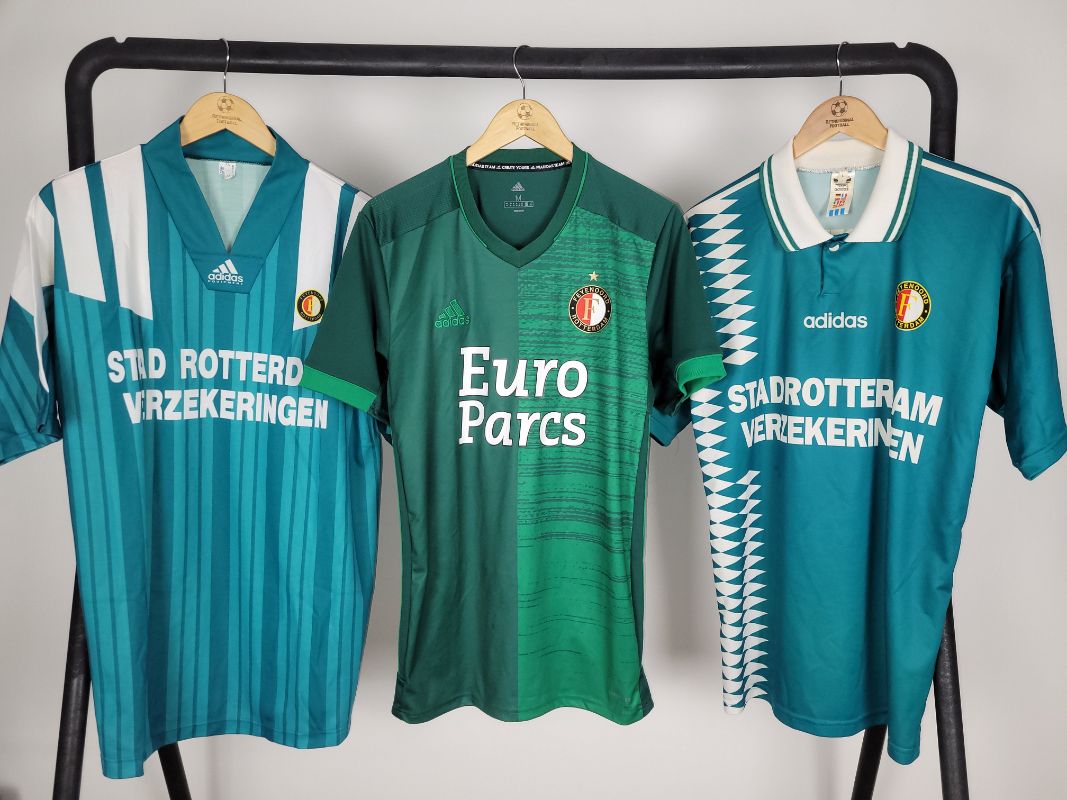 Feyenoord Rotterdam Away Jerseys in Green – RetrOriginalFootball Feyenoord Rotterdam Away Jerseys in Green – RetrOriginalFootball