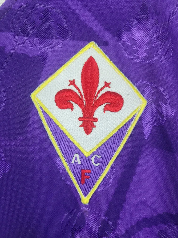 
                  
                    Original ACF Fiorentina *Matchworn* Home Jersey #4 of Sandro Cois 1994-1995 - XL
                  
                