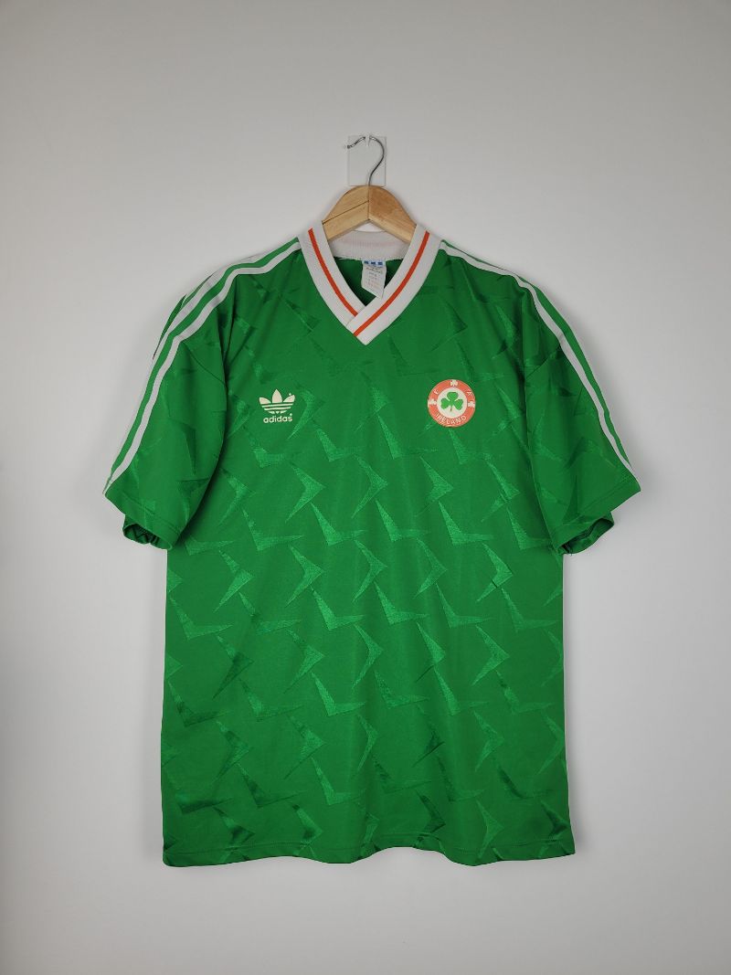 Original Ireland *Match-issued* Home Jersey 1990-1992 #21 of Alan McLoughlin - XL