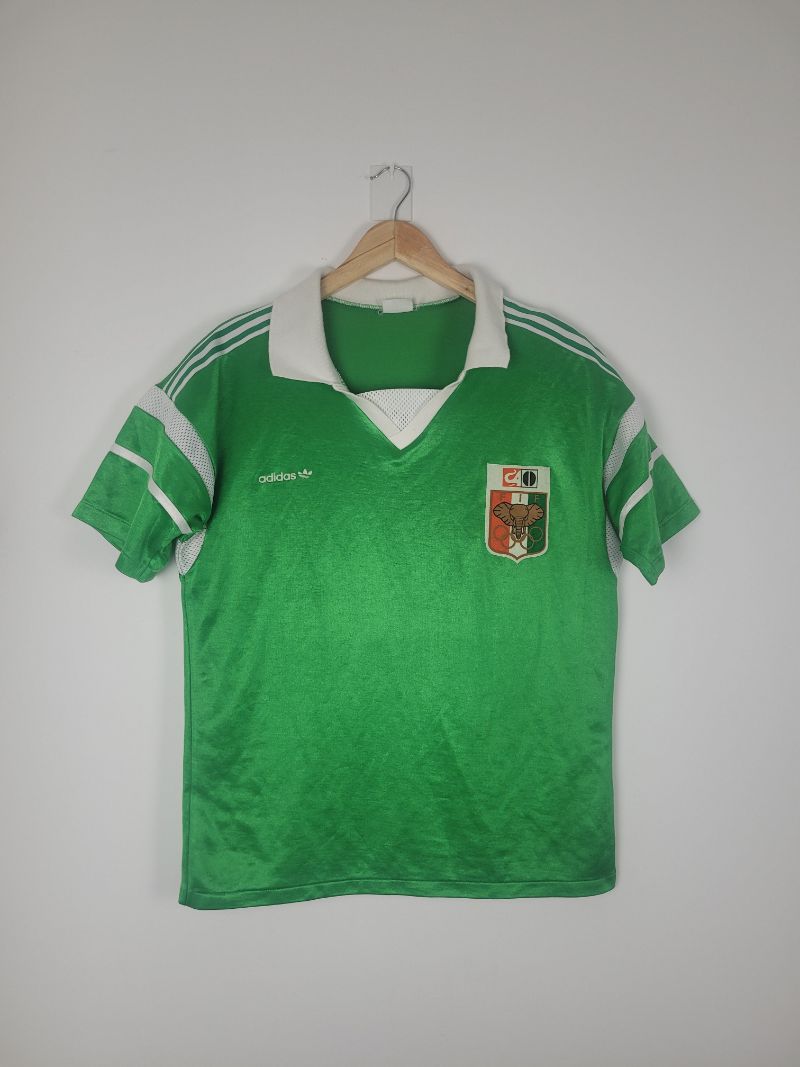 
                  
                    Original Ivory Coast *Matchworn* Home Jersey 1985 #12 of Laurent Zahui - L
                  
                