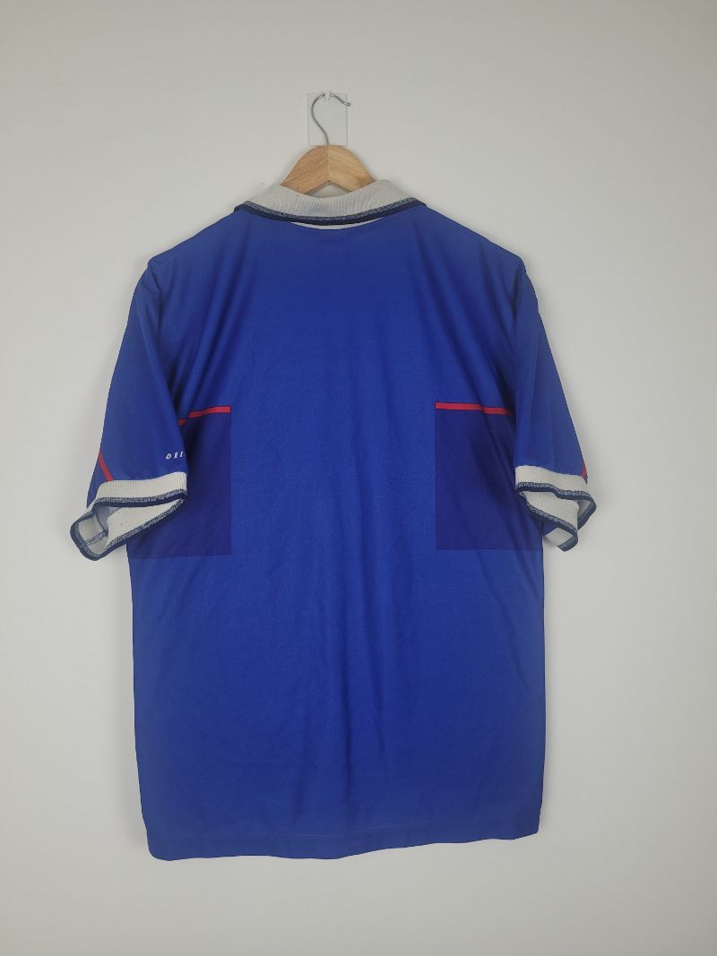 1998-1999 Glasgow Rangers FC Jersey Shirt Away Red Mcewan's Lager Nike L  BNWT