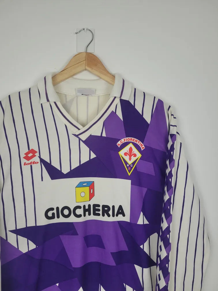 Fiorentina 1992-1993 Away Short Sleeve Football Shirt [As worn by  Batistuta, Dunga & Effenberg]