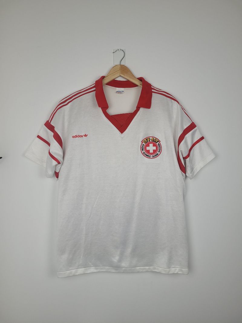 
                  
                    Original Switzerland *Match-issued* Away Jersey 1982 (vs. Spain) #19 - M
                  
                