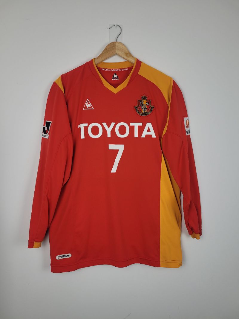 Original Nagoya Grampus Eight *Match-issued* Home Jersey 2007 #7 of Naoshi Nakamura - L