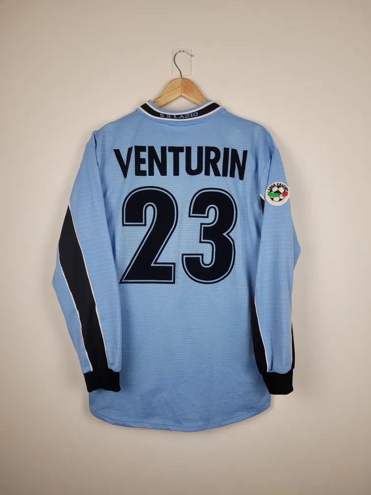 Original S.S. Lazio *Match issued (vs Venezia)* Home Jersey 1999-2000 #24 Giorgio Venturin - XL