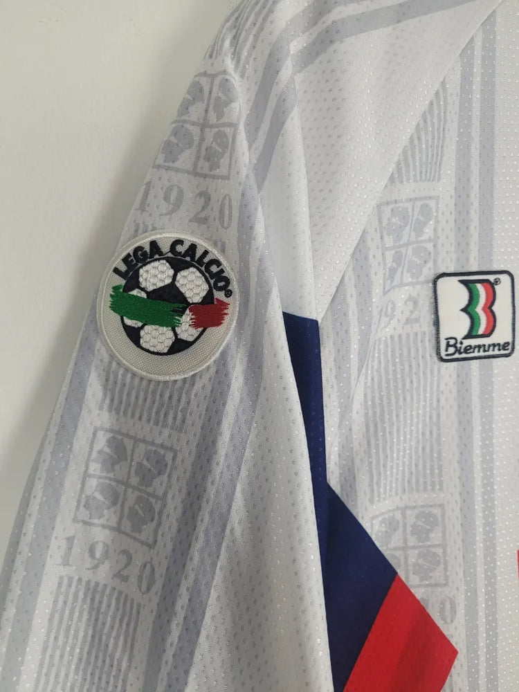 
                  
                    Original Cagliari *Matchworn (vs. Venezia)* Away Jersey 1998-1999 #2 of Francesco Zanoncelli - XL
                  
                