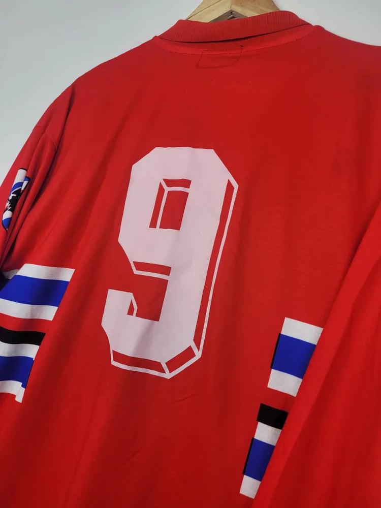 
                  
                    Original UC Sampdoria Third Jersey 1993-1994 #9 of Alessandro Melli - XL
                  
                