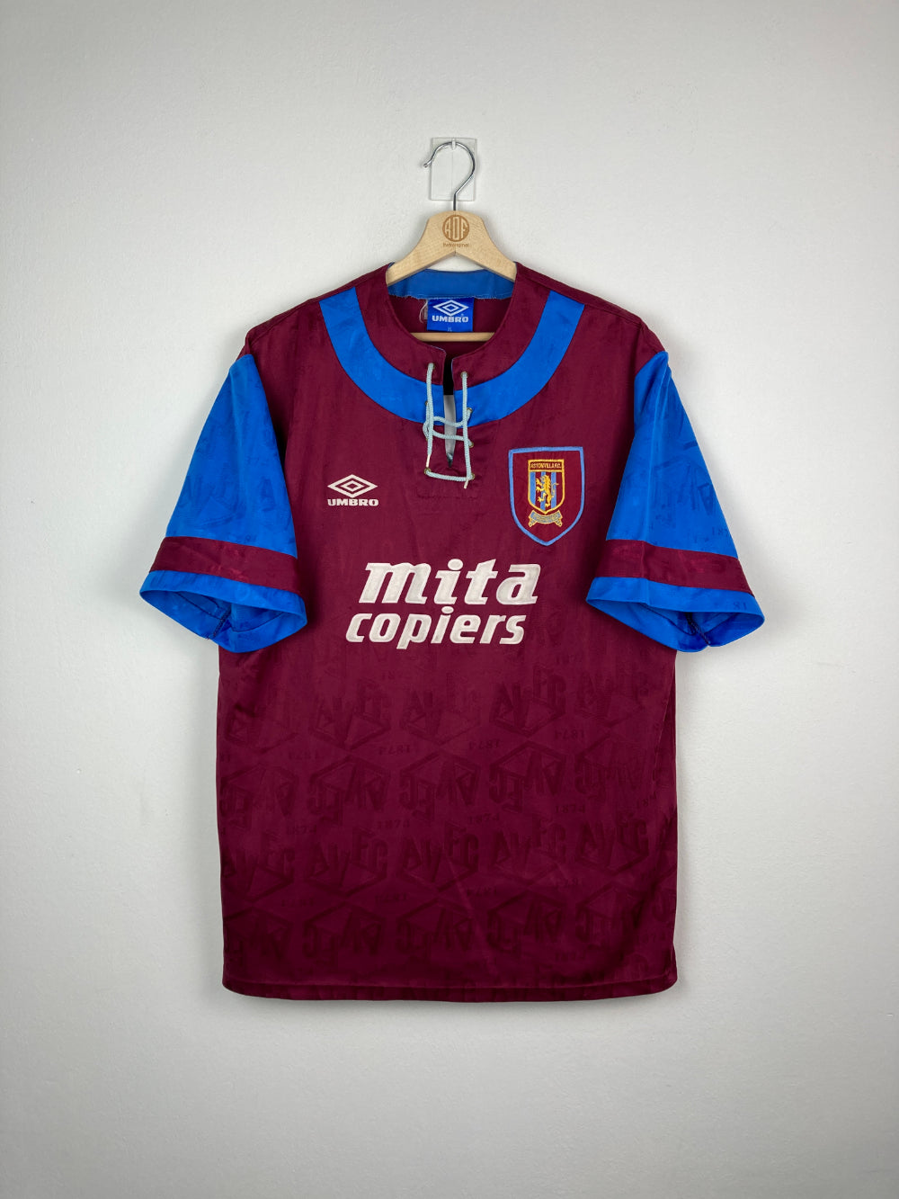 Original Aston Villa FC Home Jersey 1992-1993 - XL