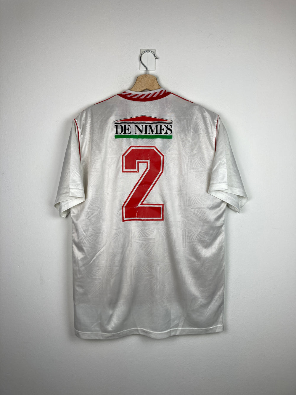 
                  
                    Original Nîmes Olympique *Match issued* Away Jersey 1992-1993 #2 - XL
                  
                