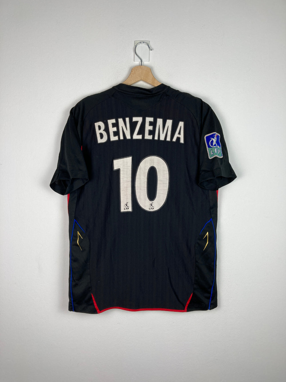 Original Olympique Lyon Third Jersey 2007-2008 #10 Benzema - L