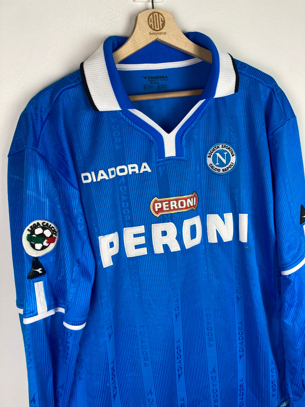 
                  
                    Original Napoli SSC *Match-issued* Home Jersey 1998-1999 #91 Bonomi - XXL
                  
                