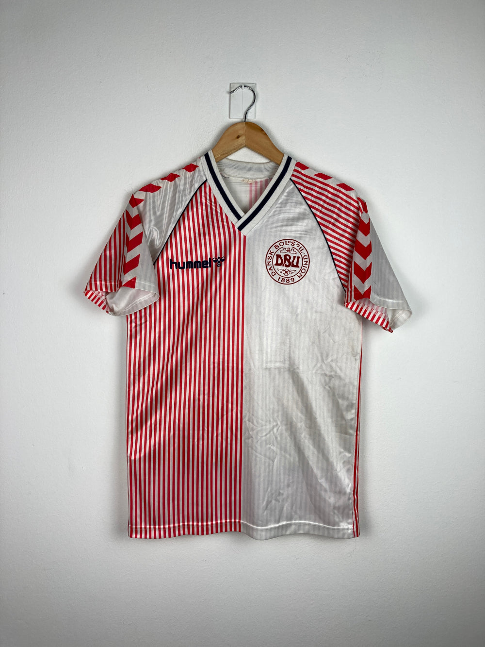 Original Denmark Away Jersey #11 Laudrup 1986-1987 - L