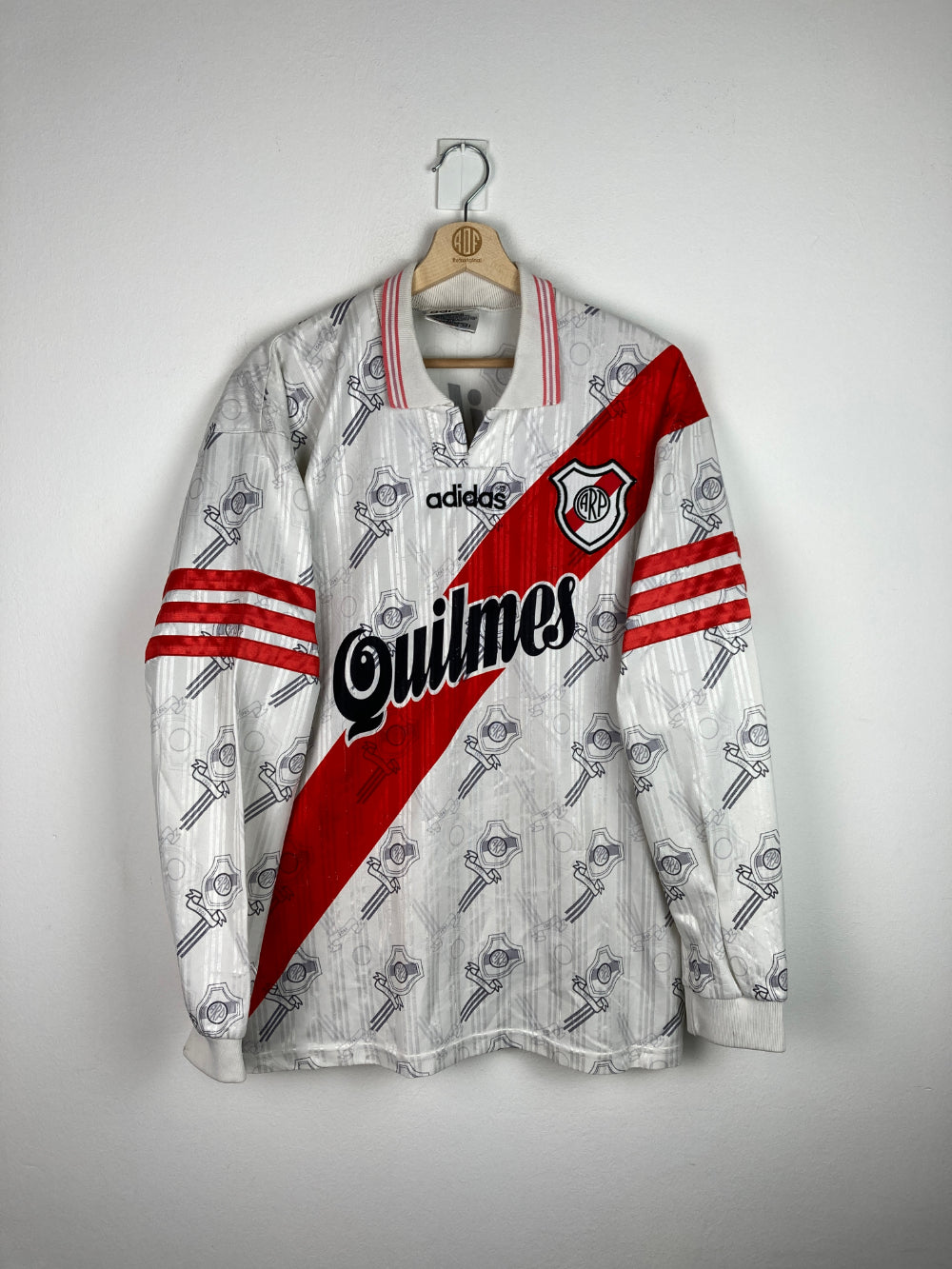 Original River Plate Home Jersey #9 Francescoli 1996-1998 - XL