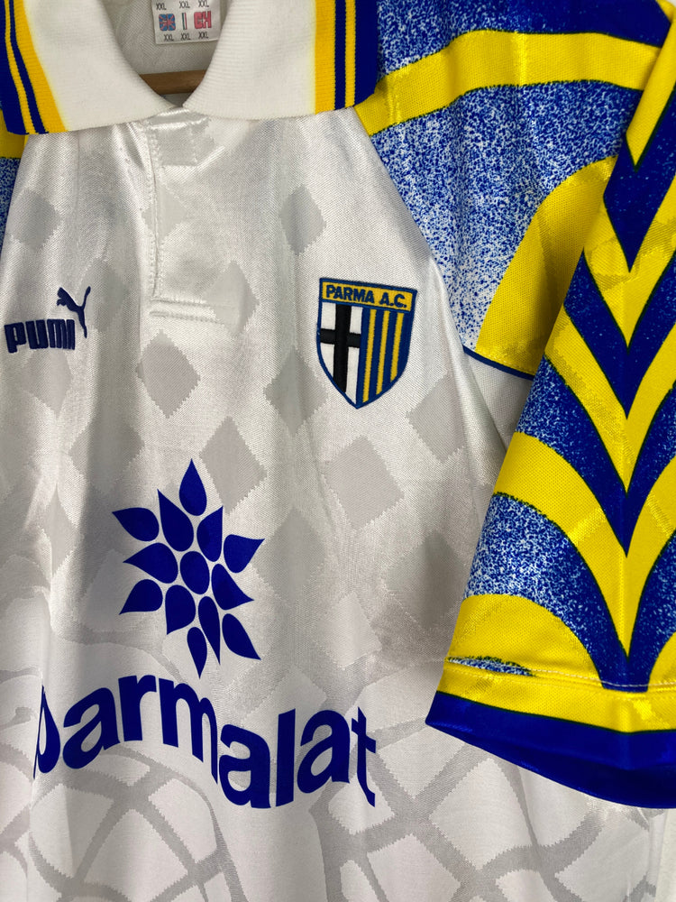 
                  
                    Original Parma Calcio 1913 Away Jersey 1995-1997 #10 Zola - XXL
                  
                