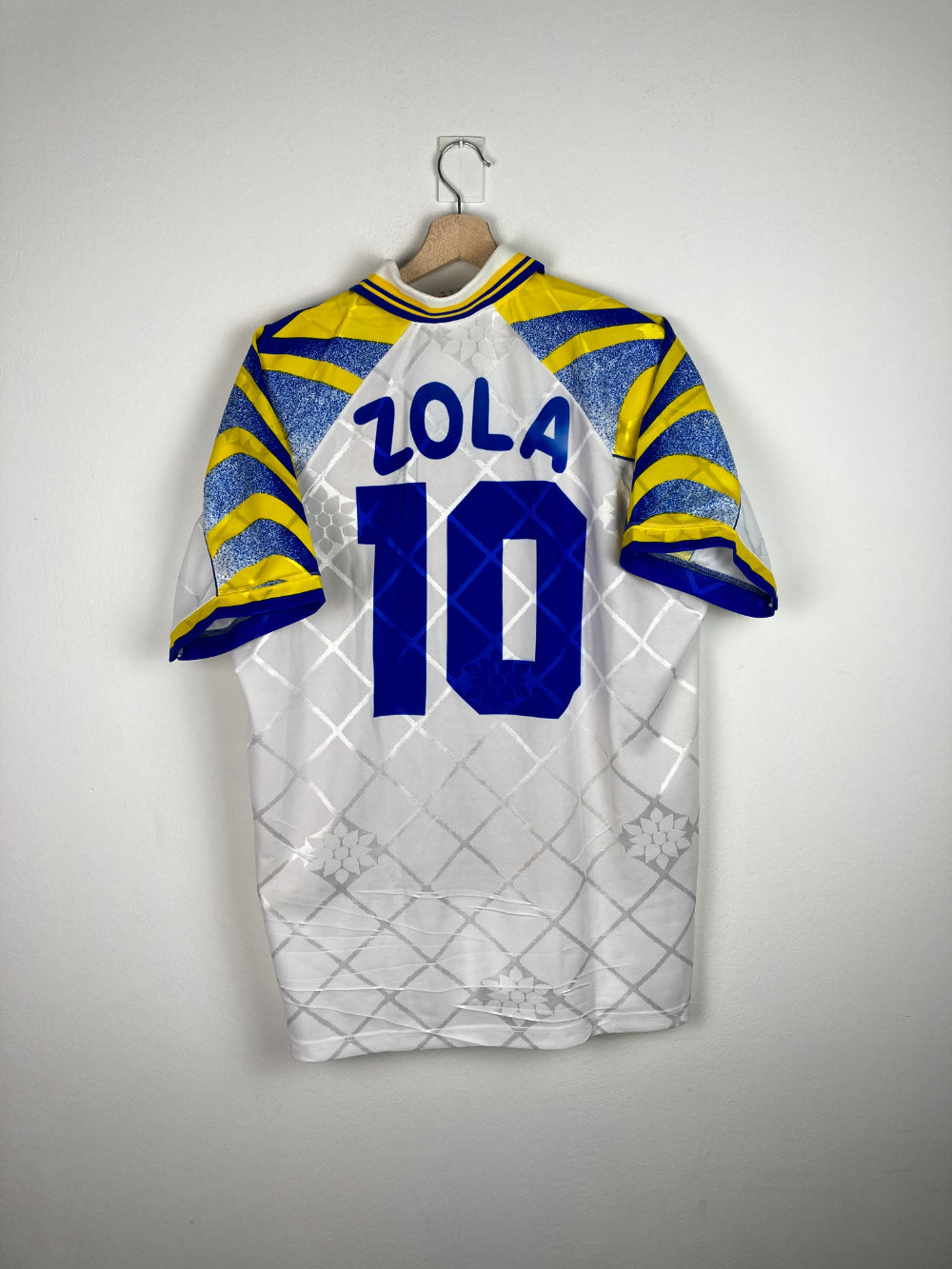 Original Parma Calcio 1913 Away Jersey 1995-1997 #10 Zola - XXL