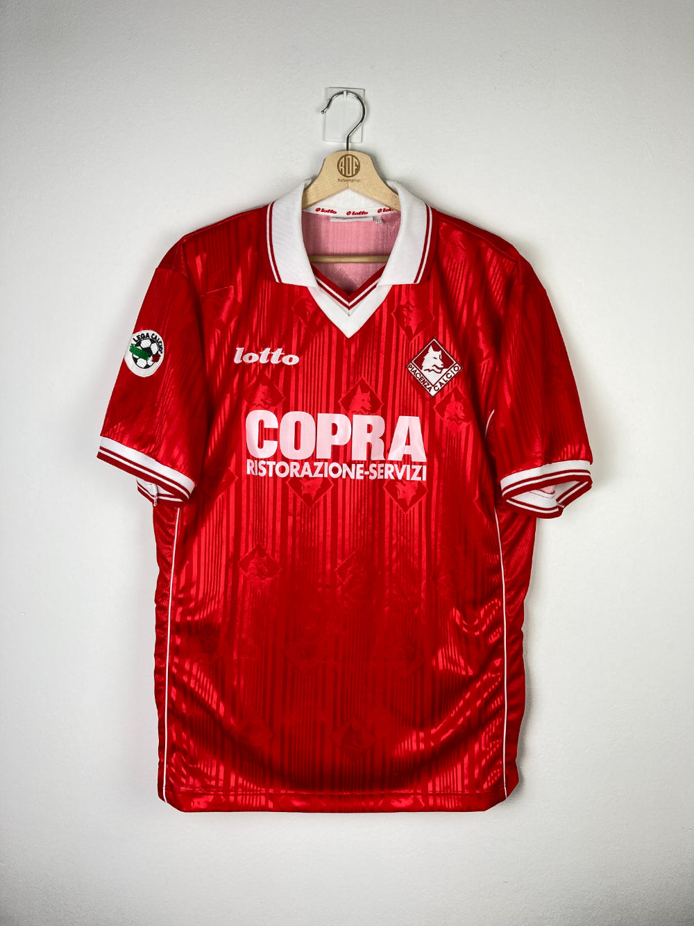 Original Piacenza Calcio *Player-Issue* Home Jersey 1998-1999 #10 of Giovanni Stroppa - XL
