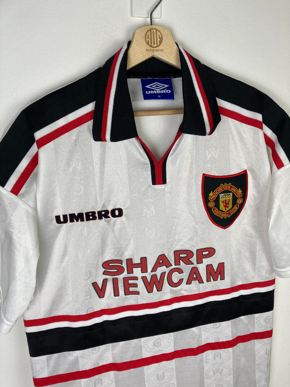 1993 1994 Manchester United Umbro home jersey Vintage Sharp Original L size