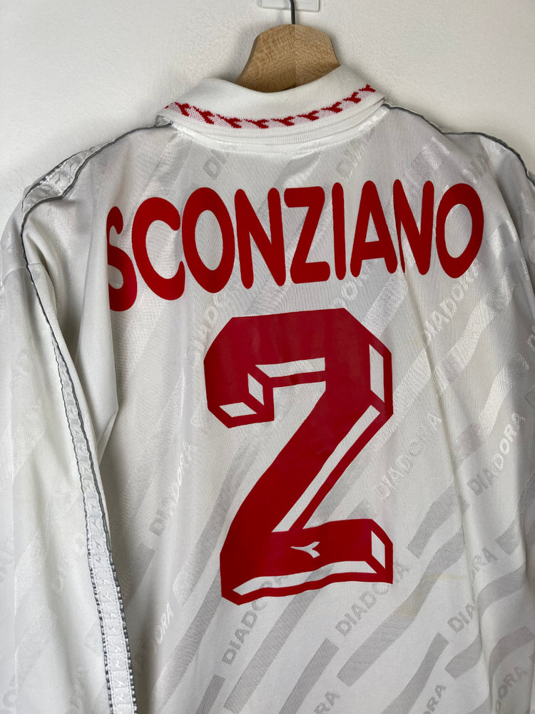 
                  
                    Original Padova *Matchworn* Home Jersey 1995-1996 #2 of Antonio Sczonziano - XL
                  
                
