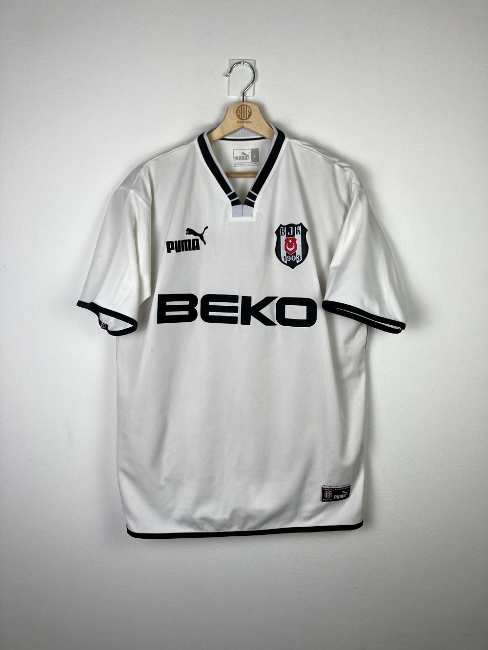 Original Besiktas JK Home Jersey 2001-2002 - XL