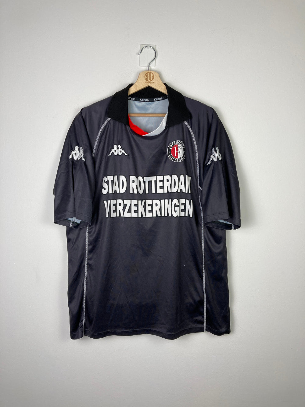 Original Feyenoord Rotterdam Away Jersey 2001-2002 #9 van Hooijdonk - XL