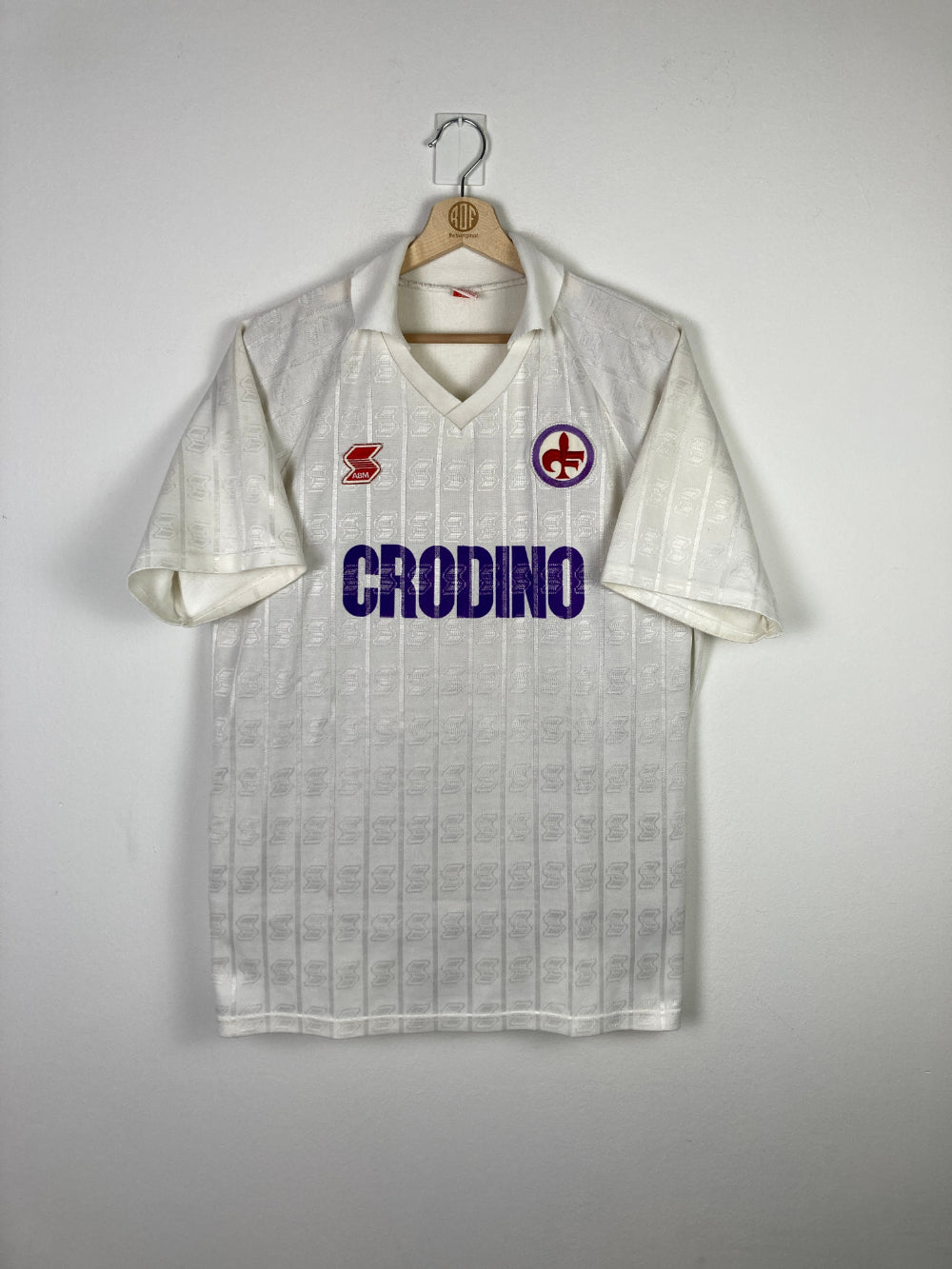 Original ACF Fiorentina *Matchworn* Away Jersey 1988-1989 #3 - L/XL
